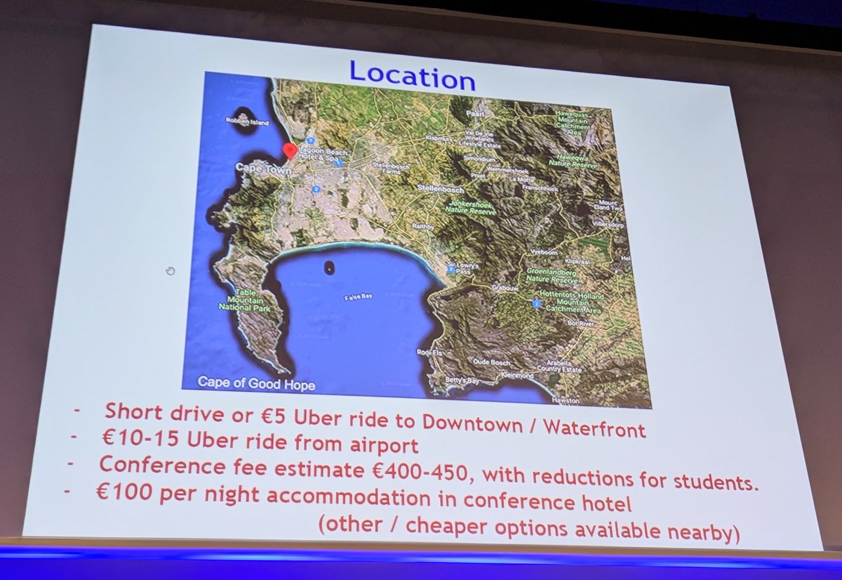 LinQCD's tweet photo. Drumroll for the #DIS2025 location... announced by IAC co-chair Paul Newman... Cape Town, South Africa. Mark your calendar for March 24-28, 2025. https://t.co/1ZB1Ndy4rz