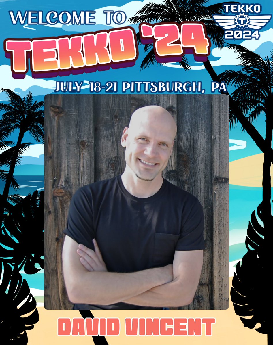 🌟 Exciting news, Tekko fans! 🎉 We're thrilled to announce the addition of award-winning voice actor and TV producer, @davidvincentva , to our lineup! From anime to TV shows, David's talent shines. Meet him at Tekko and experience his incredible energy! 🎙️