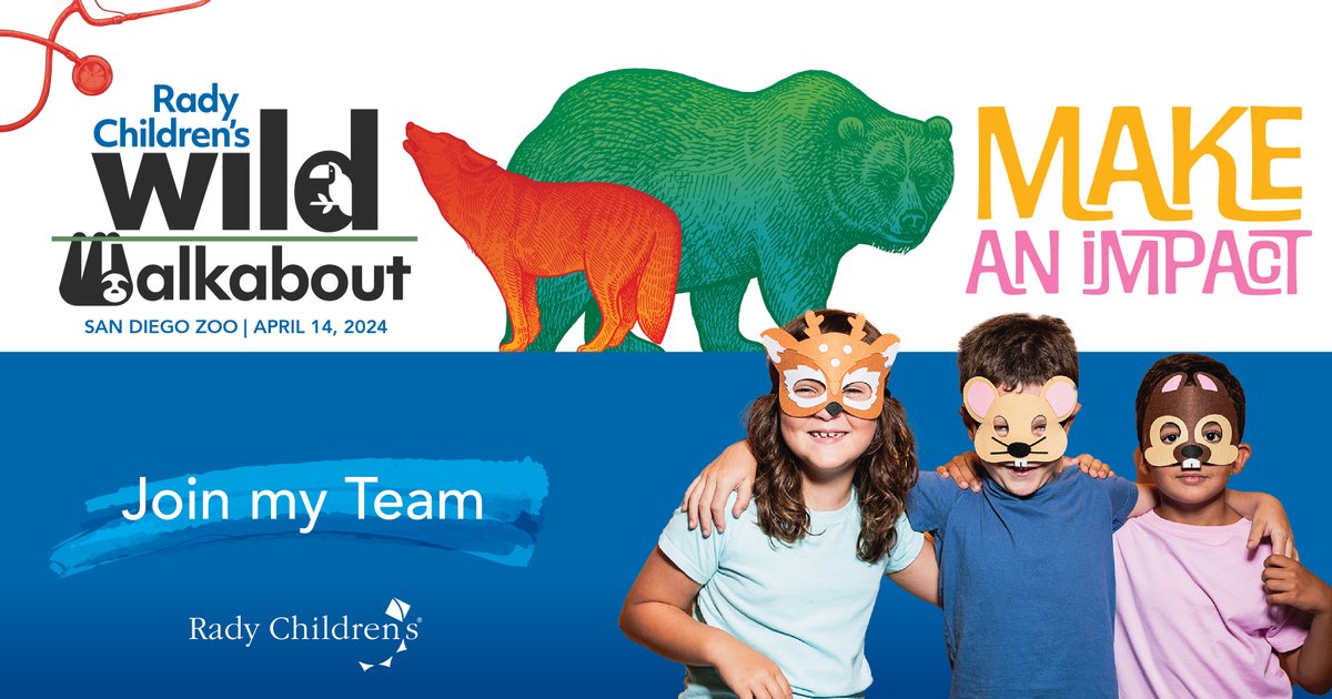 We're proud to sponsor and supporting check-in for @radychildrens to support Vital Patient Experience programs that bring support to patients and families. Go Wild this Weekend! #RadyWildWalkabout #eventsoftware #eventplanning #nonprofitevents #fundraising