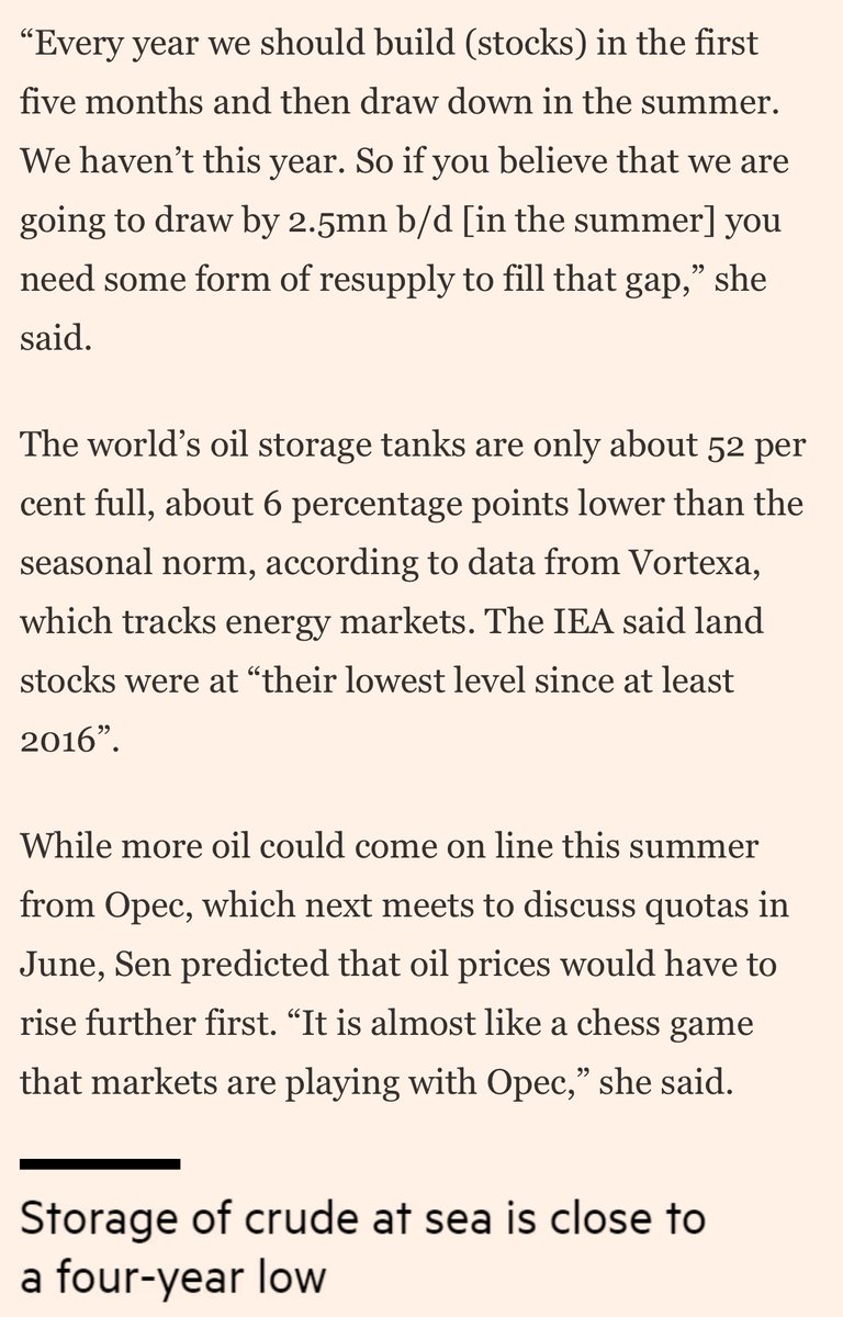 Why do I think #oildemand will keep rising? 

Well, @IEA 'has cut its forecast for oil demand growth for 2025 to 1.1m barrels a day, citing greater fuel efficiencies and more #EVs as a drag on oil'.

Like BoE forecasts, the IEA's are reliable signs of what is NOT going to happen.