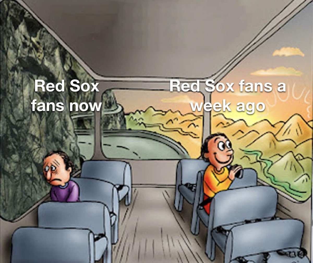 Been a rough week for the Red Sox