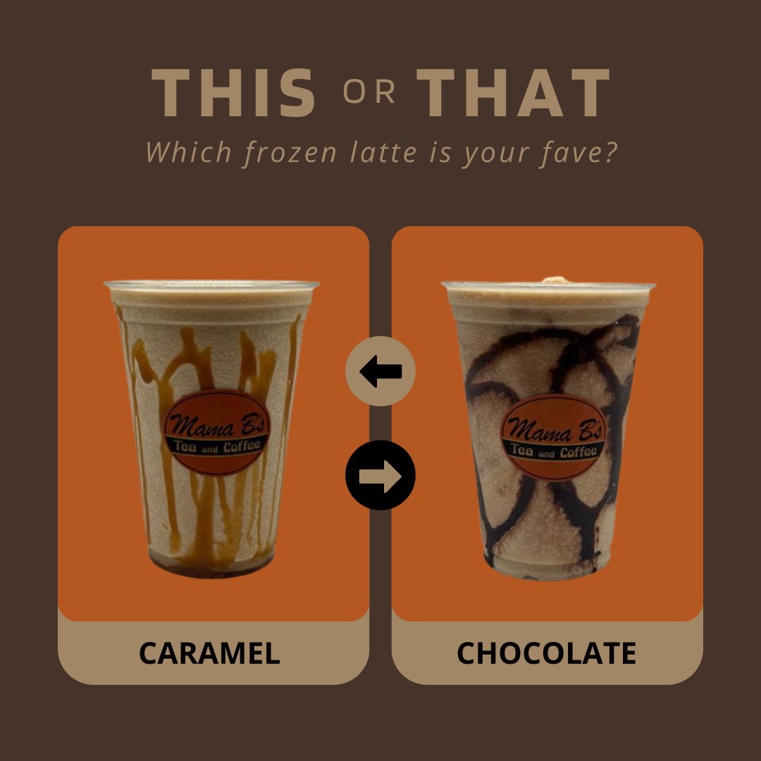 What's it going to be? Caramel or chocolate? 🤔

#frozenlatte #butfirstcoffee #caramelvschocolate