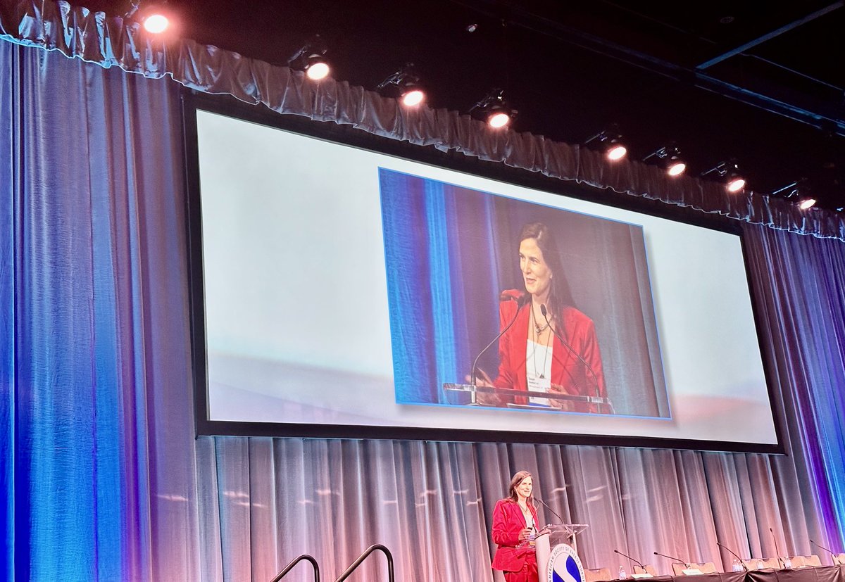 ⁦<a href="/SBoolbol/">Dr. Susan K. Boolbol</a>⁩ inspiring us all and reminding us that surgeons are natural leaders. And patients benefit from this quality. ⁦<a href="/ASBrS/">ASBrS</a>⁩ #ASBrS24