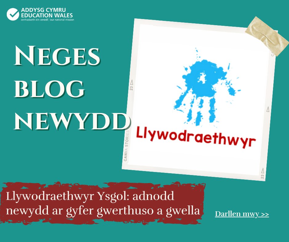 Adnodd newydd ar gyfer llywodraethwyr ysgol! Wedi'i gynllunio i helpu cyrff llywodraethu werthuso a gwella eu gwaith. addysgcymru.blog.llyw.cymru/2024/04/10/lly…