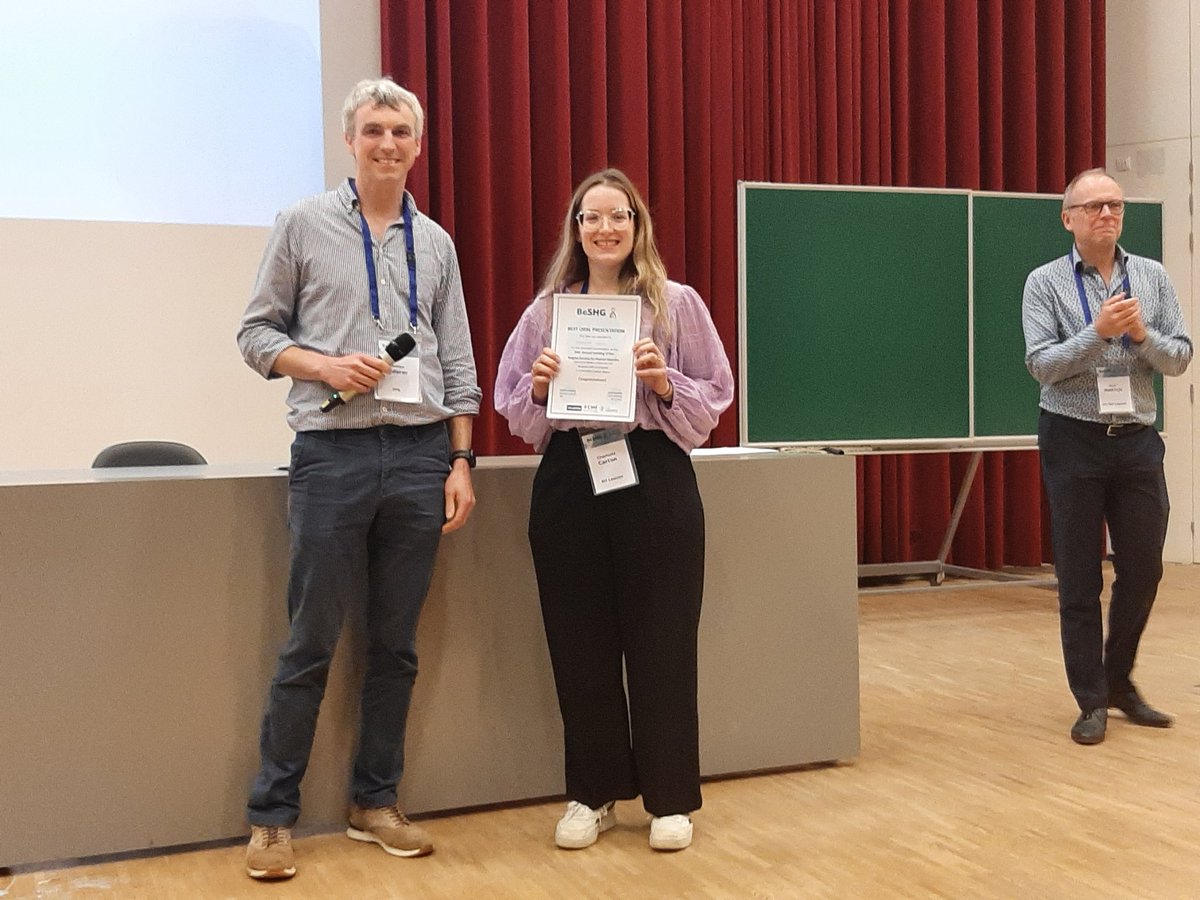Best oral presentation to Charlotte Carton