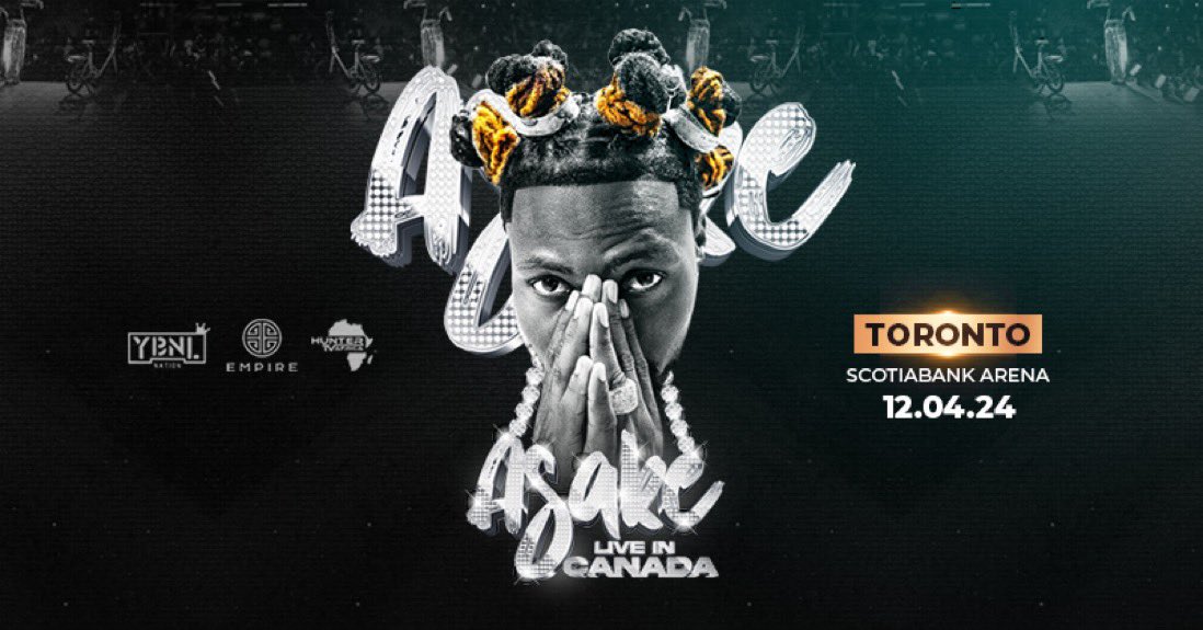 Asake sold out the Scotiabank Arena in just 43 days 🔥

-This is some GOAT 🐐 Level sh!t 😂