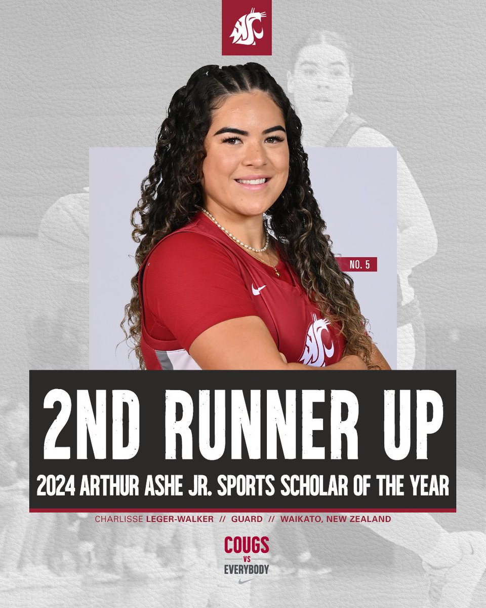 Congrats Charlisse on being named 2nd Runner Up for this year's Arthur Ashe Jr. Sports Scholar of the Year Award!! 📰 | bit.ly/3xzHic4 #GoCougs