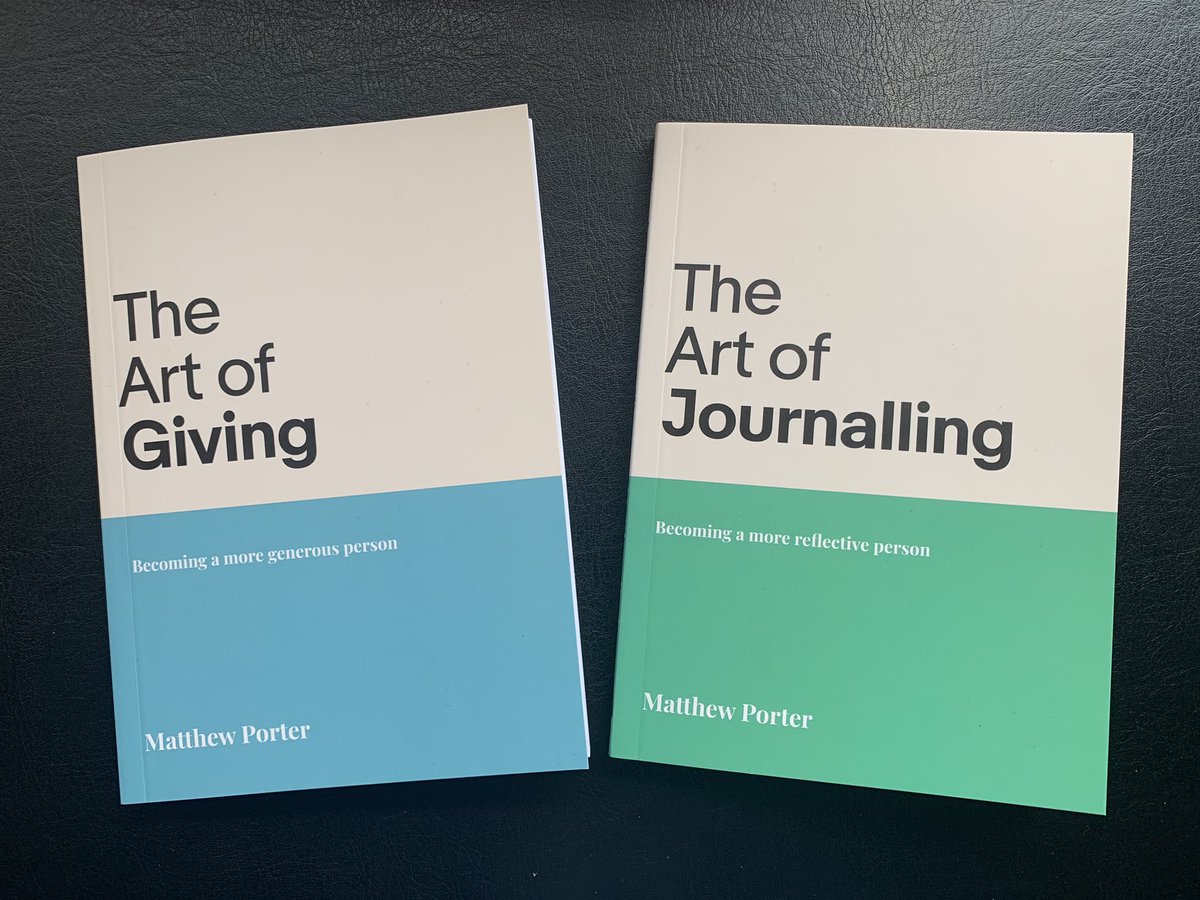 My new books The Art of Giving & The Art of Journalling are published today! #theartofgiving #theartofjournalling