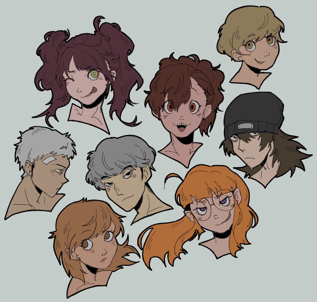 ahhhh I tried getting to everyone but couldn't !! I'm sorry but for now here are the ones i finished shittily coloured <3