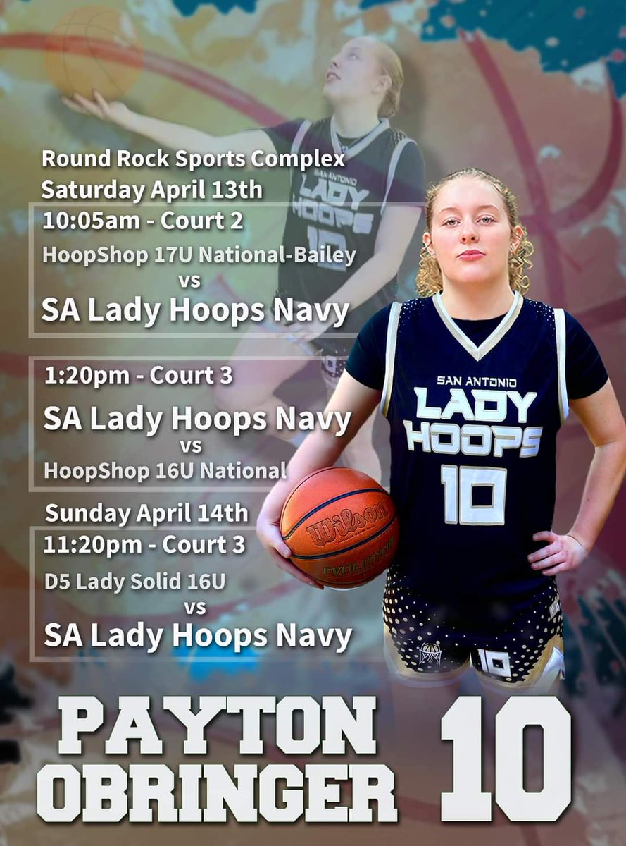 Payton Payton Obringer getting set for the first LIVE PERIOD but before that she and LadyHoops Navy 17u will be in Round Rock with @jamberbball #tuneup