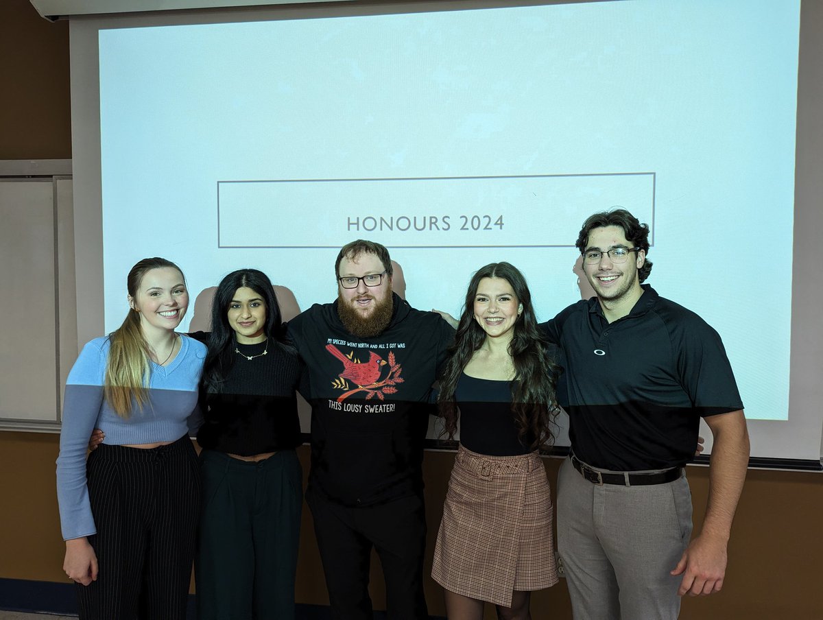Congratulations to all the Honour students who successfully defended their thesis today! 🎉 <a href="/UNBResearch/">UNB Research</a> <a href="/UNBSJ_ASPSS/">UNBSJ Annual Student Psychology Studies Symposium</a>