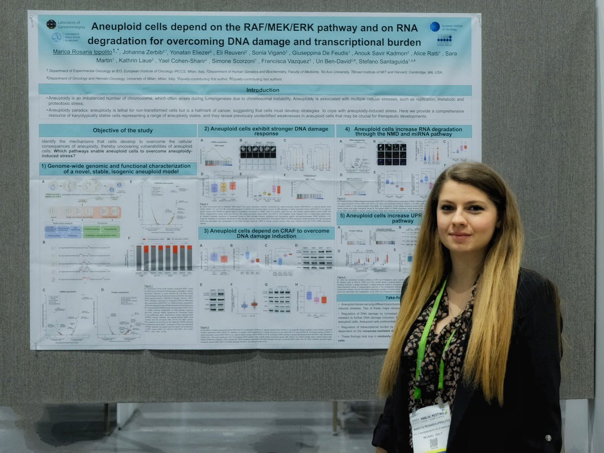 Marica Ippolito 🧬 (@maricaippolito) on Twitter photo It was a pleasure to present our work <a href="/SteSantaguida/">Stefano Santaguida</a> in collaboration with <a href="/BenDavidLab/">Ben-David Lab</a> and <a href="/JohannaZrb/">Johanna</a> at the #AACR24 full of inspiring science It was a pleasure to present our work <a href="/SteSantaguida/">Stefano Santaguida</a> in collaboration with <a href="/BenDavidLab/">Ben-David Lab</a> and <a href="/JohannaZrb/">Johanna</a> at the #AACR24 full of inspiring science