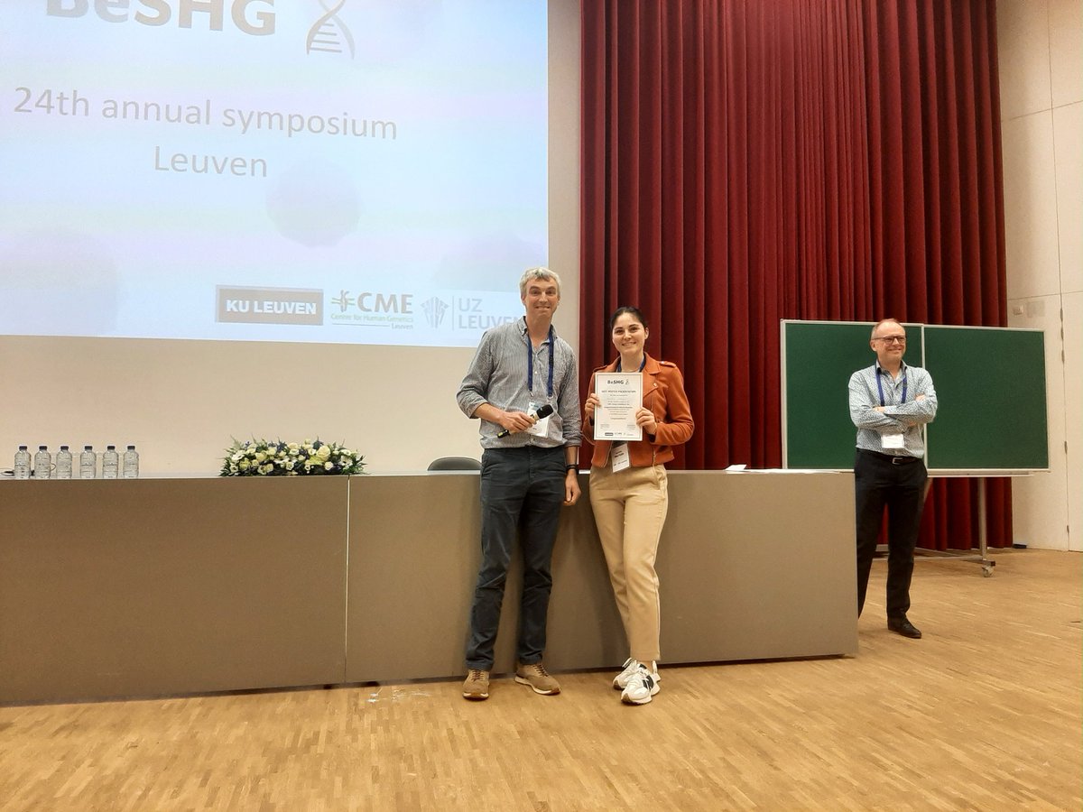 Best poster award for Aurélie Mechels! Congrats!