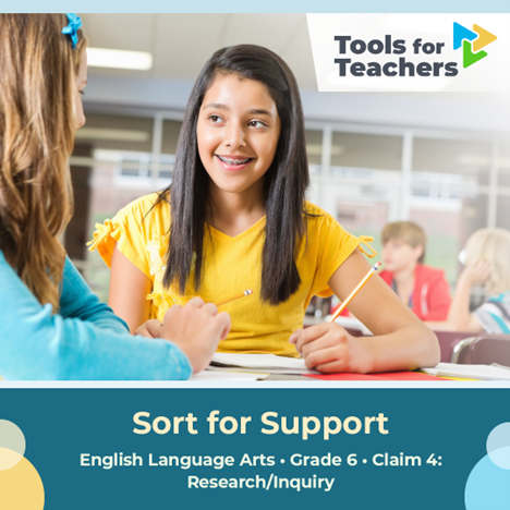 Teachers—Show your students how to analyze an author’s claim with Sort for Support, a grade 6 #ToolsForTeachers resource. Students sort sentences and use a graphic organizer to analyze whether the evidence supports the author’s claim. smartertoolsforteachers.org/resource/1119 (account required)