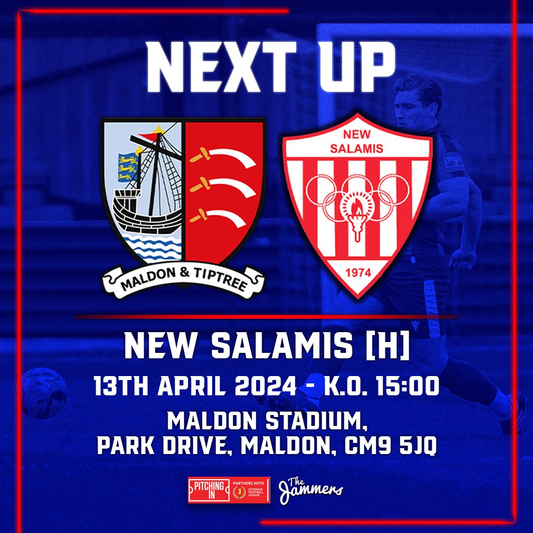 Tomorrow we welcome @NewSalamisFCUK to Park Drive in our penultimate game of the season 🤝