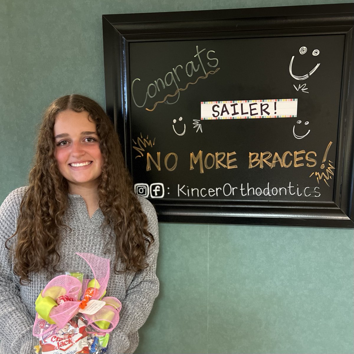 Sweet Sailer was all smiles this week when her braces came off!😁 🥰 🥳 @r_kincer #ByeByeBraces #SmileMore #UnscramblingSmiles