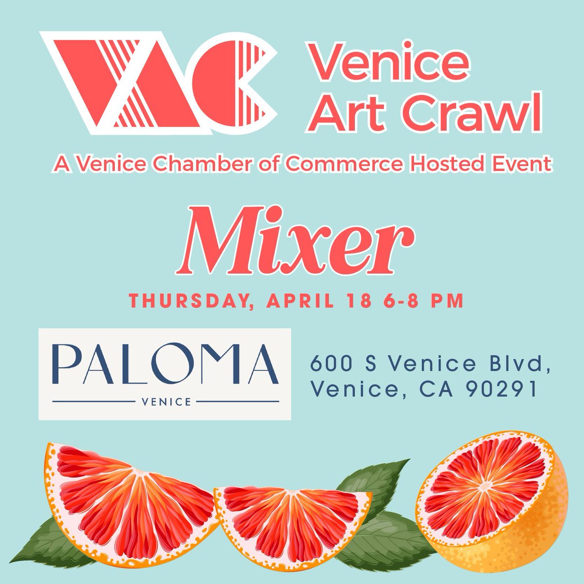 Channel your creative spirit and immerse yourself in the vibrant world of art! Join us for an extraordinary evening at the Venice Art Crawl Mixer. Our April Venice Art Crawl Mixer will be at Paloma on Thu, Apr 18 from 6 - 8 PM. Register here buff.ly/3xJeayU