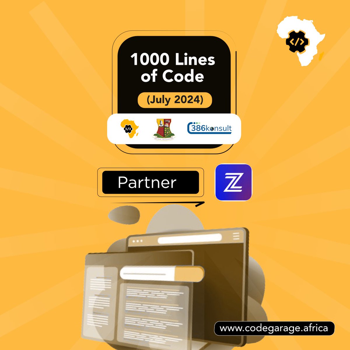 One of the primary goals we are pursuing with the #1000LinesofCode initiative is to contribute meaningfully to our community. While our ultimate aim is to extend our efforts to encompass every state in #Nigeria,

#Partnership #CodeGarageAfrica #OyoStateGovernment 
#ZeehAfrica