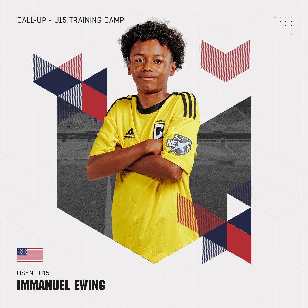 4️⃣ Crew Academy players called into camp 🇺🇸 Gianmarco Di Noto, Prince Forfor, Keller Abbott, and Immanuel Ewing have been invited to the U-15 USYNT Training Camp, taking place this weekend. 🤩 #Crew96 | #VamosColumbus
