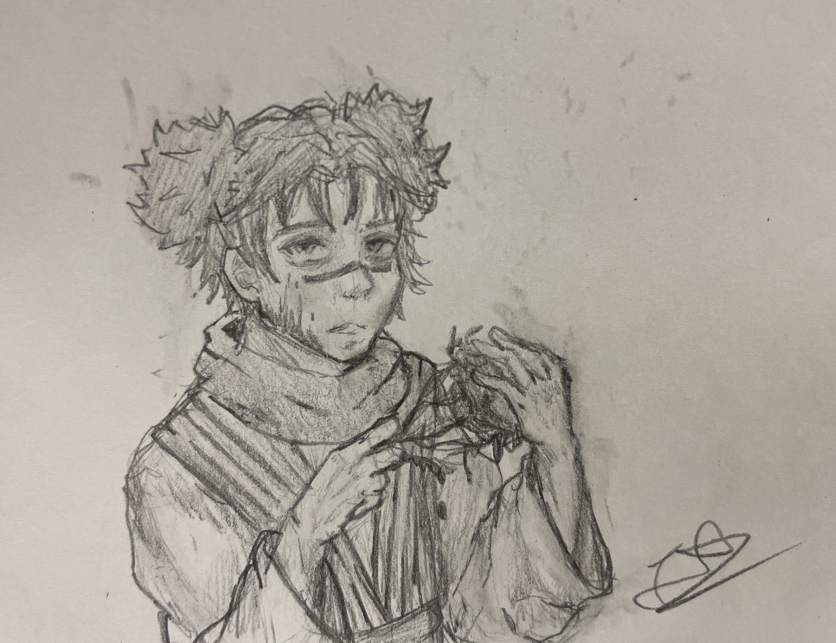 jayestarl1ng's tweet photo. … he lives in my brain 
#art #drawing #fanart #jjk #jjkfanart #sketch https://t.co/JrlXVRqxOM