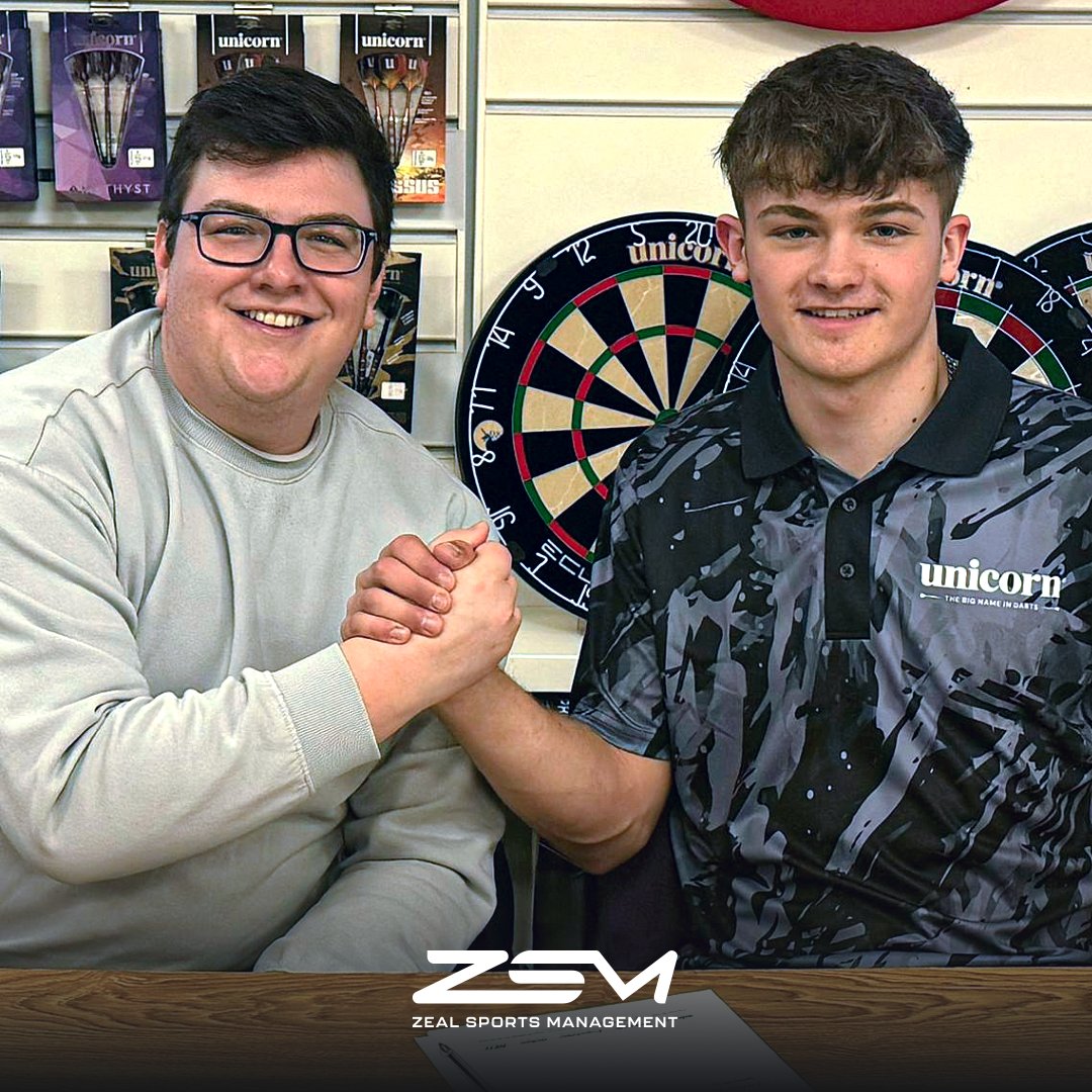 Congratulations Charlie Manby 👏  
Charlie Manby signed with @officialunicorndarts 🎯  
Our ZSM team are celebrating as he reaches this remarkable milestone in is journey.  

We can't wait to see him continue to thrive.
#ZSM #MinimisePressure #MaximisePotential