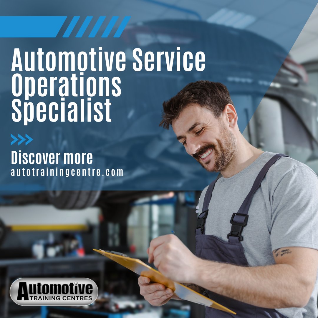 ATC Toronto's Automotive Service Operations Specialist program is a 3-in-1 opportunity to master dealership and repair facility management! Ideal for those focused on automotive industry operations. 🔧🚘 Learn more: hubs.li/Q02sJnTN0 #ATCToronto #AutomotiveCareers