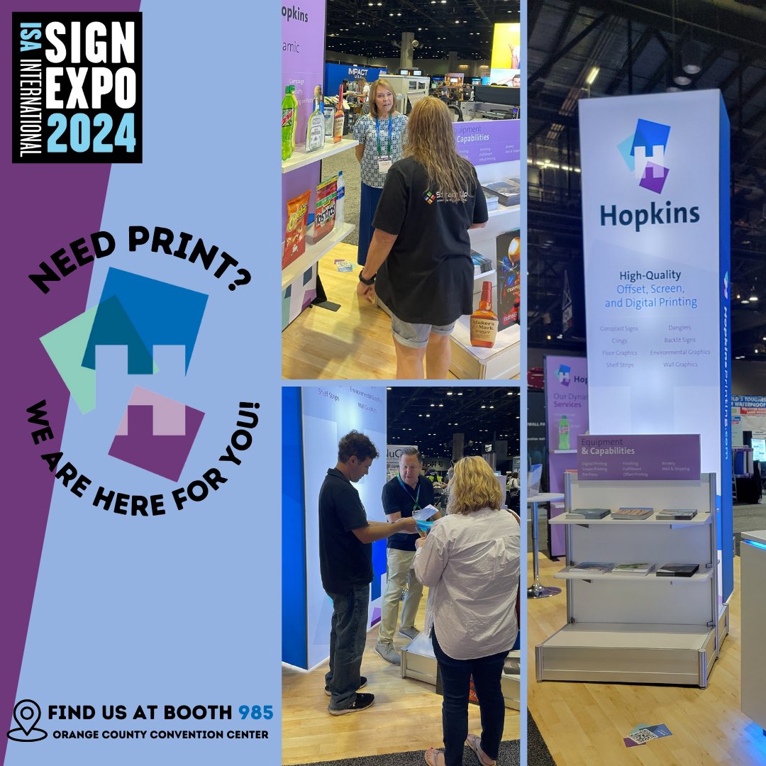 🚨 Last call for ISA 2024! Swing by the Hopkins booth today for all your printing needs. 🖨️✨

#ISA2024 #PrintingSolutions #columbus #elgin #hopkinsprinting #print