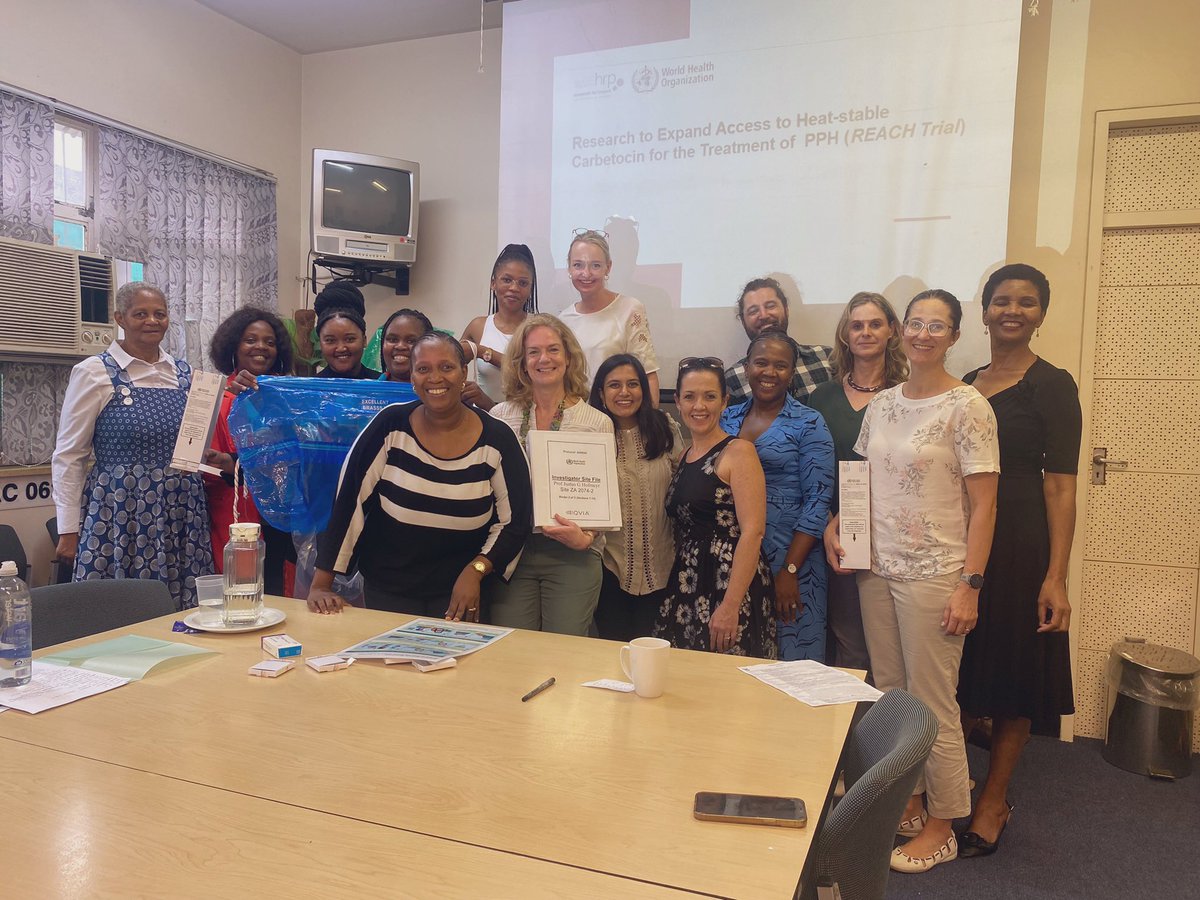 ✨ Congratulations to the maternity research team at Frere Hospital and Cecilia Makiwane Hospital in South Africa! 4️⃣participants already recruited in the first week for the @HRP_ReachTrial! Fabulous collaboration and team work!