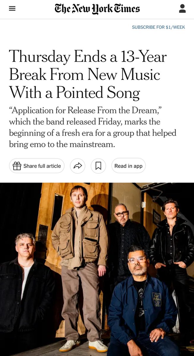 We are in the New York Times arts section this morning, what is life 🥺. nytimes.com/2024/04/12/art…