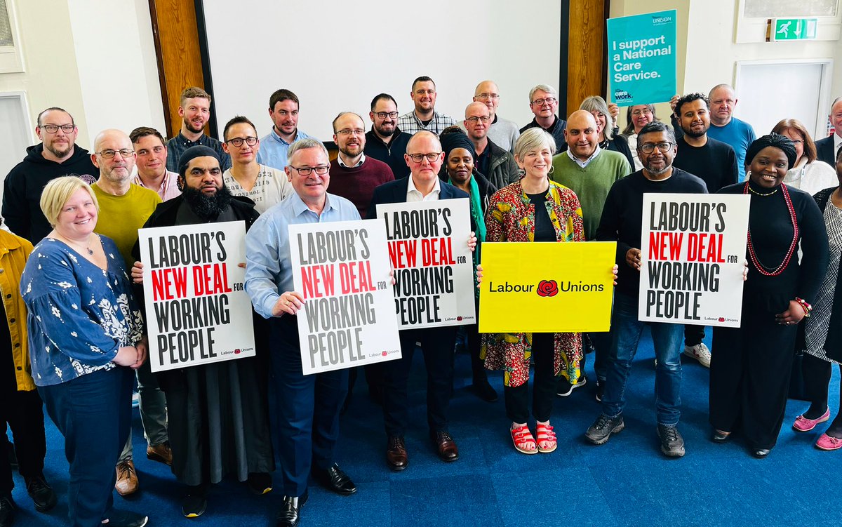 1/2 V positive reaction to the New Deal for Working People at @TUCMidlands organising conference today. @UKLabour’s vision for the future of work is one where working people enjoy dignity, gain security, receive respect, & are supported to prosper. Great work by @labourunionsuk