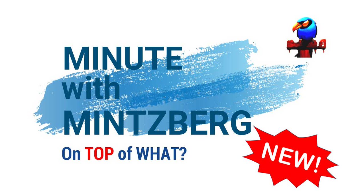 Top of WHAT is 'Top' management? You need to be on top of things, not on top of the structure. NEW #video # MwM40: On Top of What? >>> youtu.be/6zIzl1aVZ4Y << This is an excerpt from the 'Conversation with Henry Mintzberg' event at BERENSCHOT. MwMs are produced by @CLCTVR