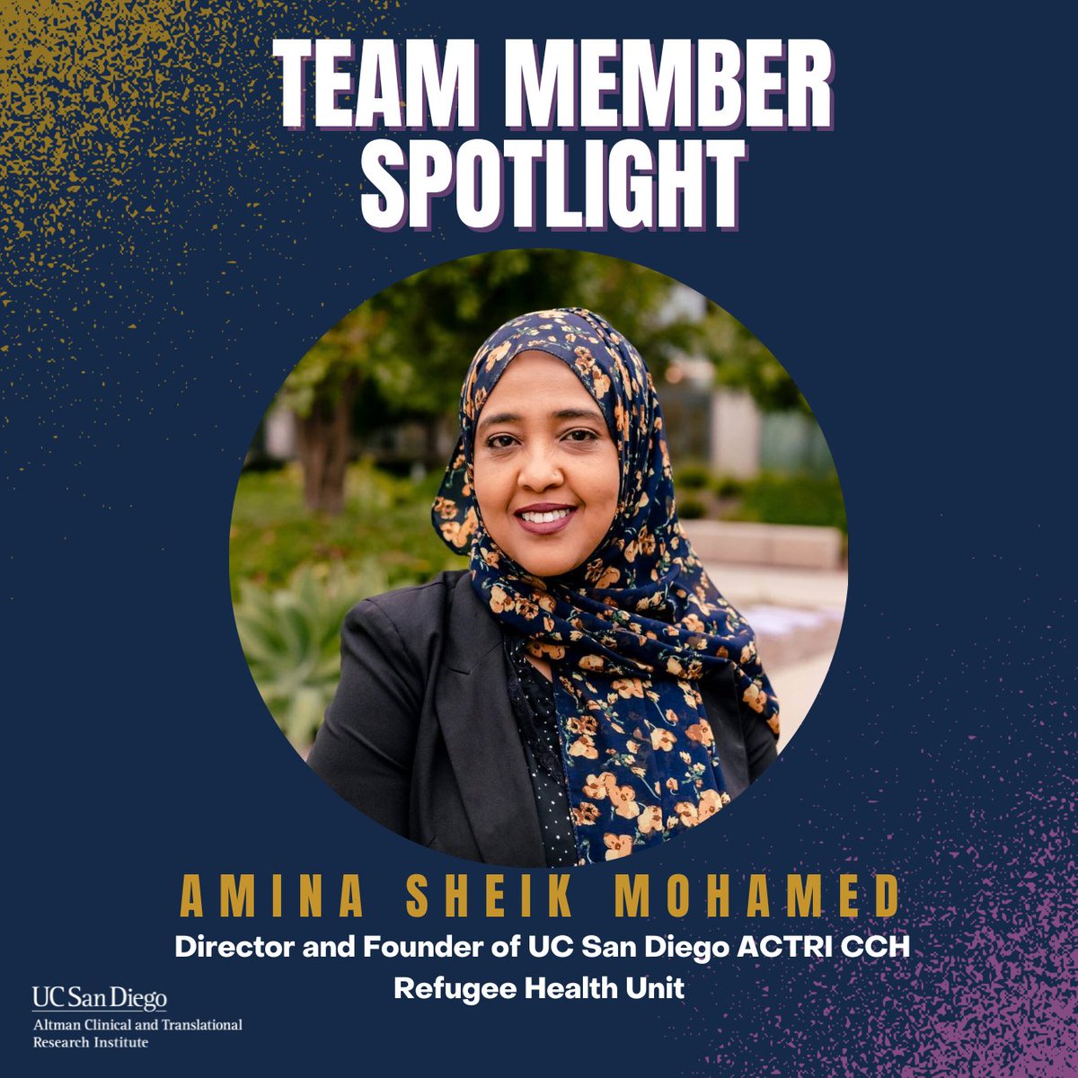 Meet Amina Sheik Mohamed, Director of the Refugee Health Unit at the Center for Community Health. With rich public health experience, Amina spearheads initiatives like the Youth Advisory Council. Her inspiring work shapes healthier communities. Learn more:ow.ly/HkAb50RbUe2