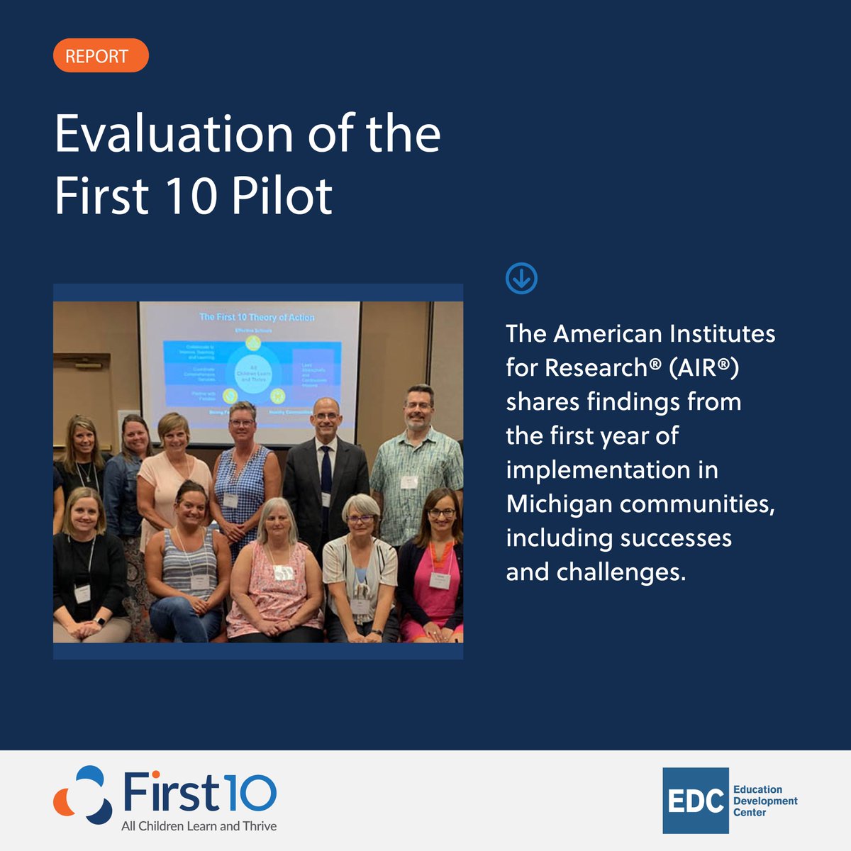 This evaluation by @AIRinforms found that First 10 pilot sites addressed barriers that limit families’ access to school readiness services, among other successes. #Edchat #EarlyEd #FamilyEngagement #SchoolReadiness @EDCtweets @jacobsondl