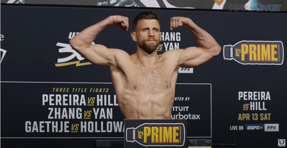 #UFC300 weigh-in results: Calvin Kattar (<a href="/CalvinKattar/">Calvin Kattar</a>) – (145.5)

Full coverage: tinyurl.com/300Weights
