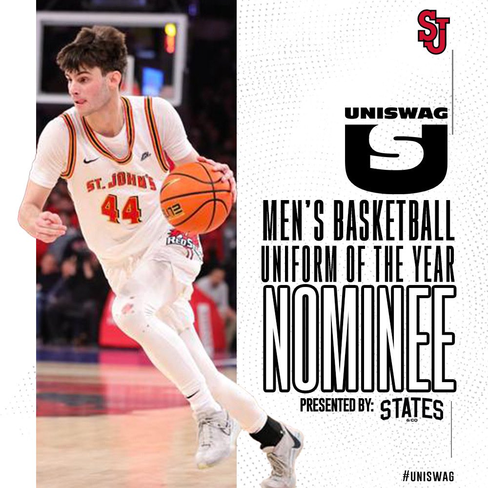 @UNC_Basketball @AlabamaMBB @UA_Athletics @TCUBasketball @TCU_Athletics @TCU_Equipment @MizzouHoops @NUMensBball UNISWAG Men’s Basketball Uniform of the Year Nominee presented by States & Co @StJohnsBBall is up for the best uniform of the 2023-24 College Men’s Basketball season! Click here to vote: bit.ly/2sHF6u9 #uniswag