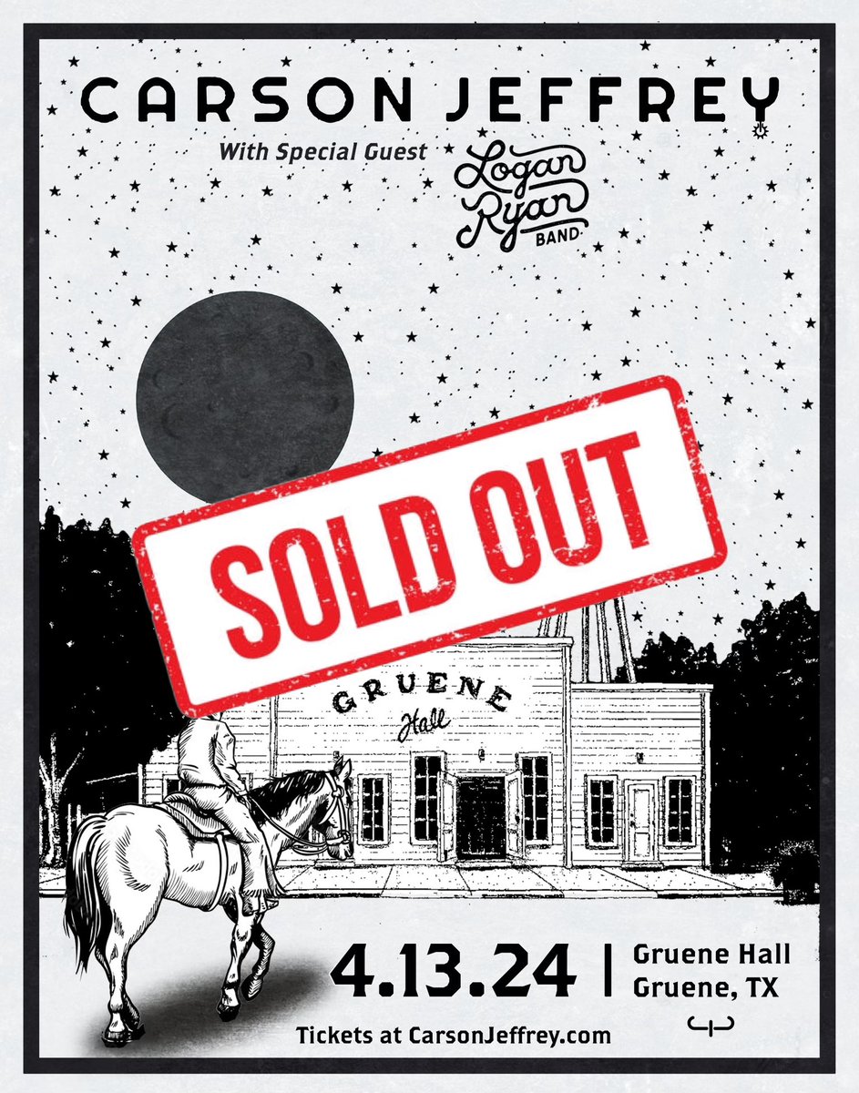 🌵SOLD OUT!🌵See y’all tomorrow @GrueneHallTX