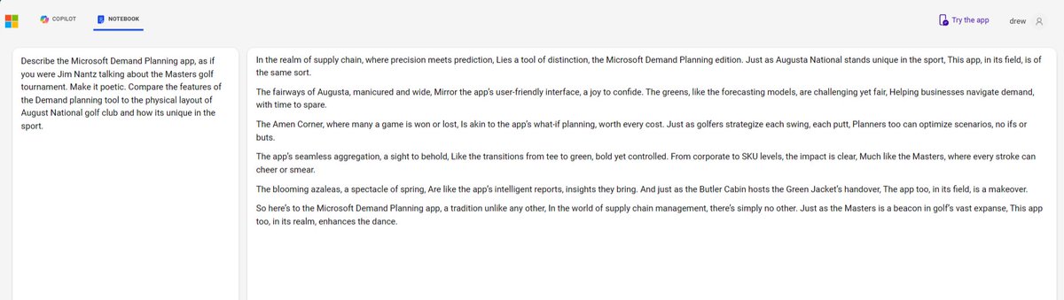 A tradition unlike any other ... the new Demand planning app @Microsoft @MSFTDynamicsERP #Copilot #Demandplanning #themasters #JimNantz #supplychain #ERP #GenerativeAI