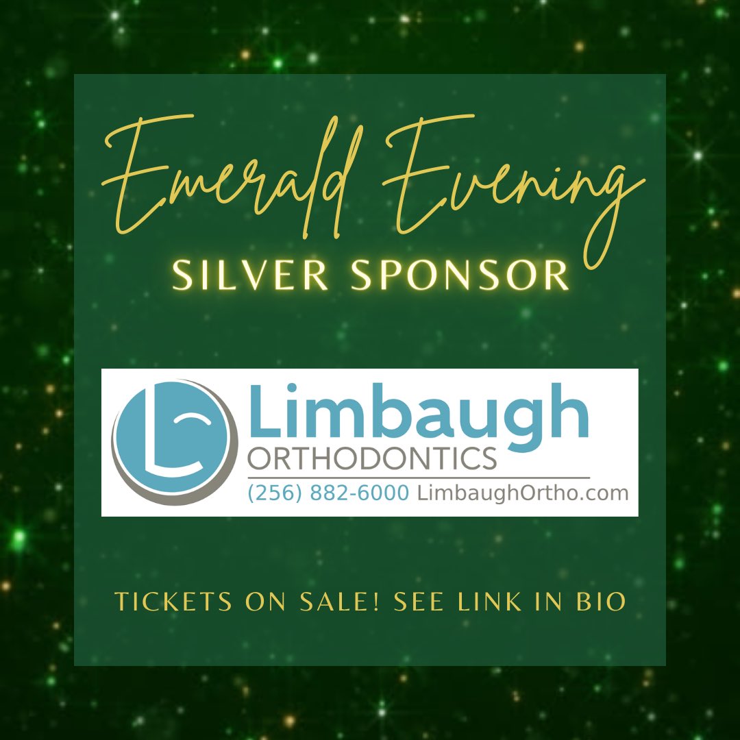 We are thrilled to announce Limbaugh Orthodontics  as a Silver Sponsor for #emeraldevening 2024! Tickets are ON SALE NOW at linktr.ee/ucphuntsville