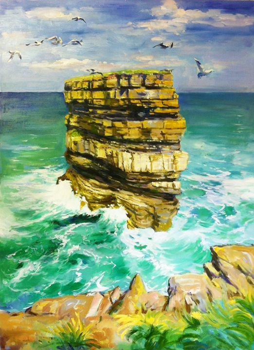 Art of the Day: 'Downpatrick Head County Mayo'. Buy at: ArtPal.com/conormcguire?i…