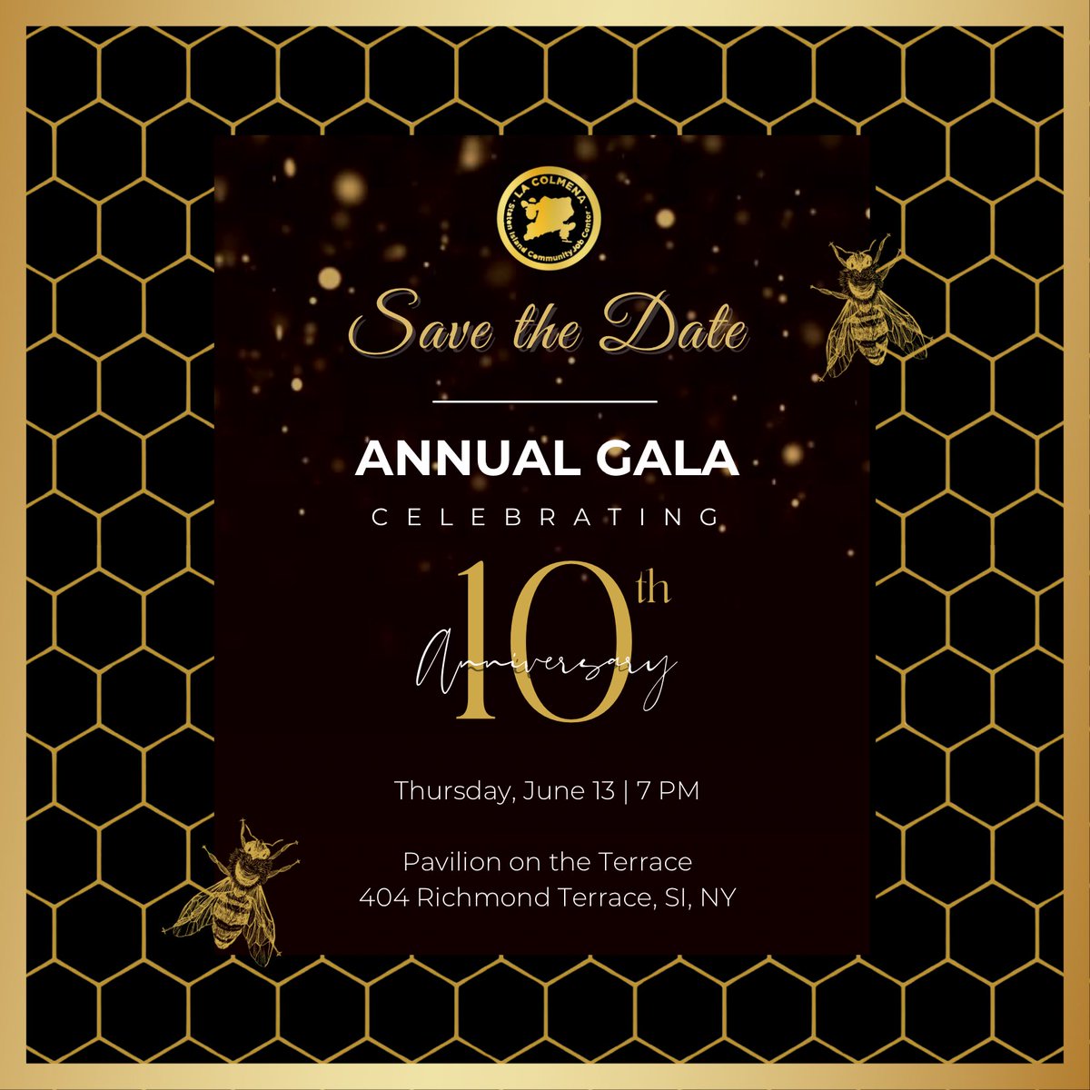 📣 SAVE THE DATE! Join us for our 3rd Annual Gala as we mark a milestone in our journey – La Colmena’s 10th Anniversary. 🐝 Stay tuned for when tickets are available! lacolmenanyc.org/gala2024