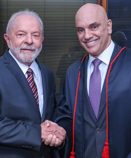 President of Brazil Lula and Brazilian Supreme Court Justice Alexandre de Morales appear to be very good friends. Thoughts?