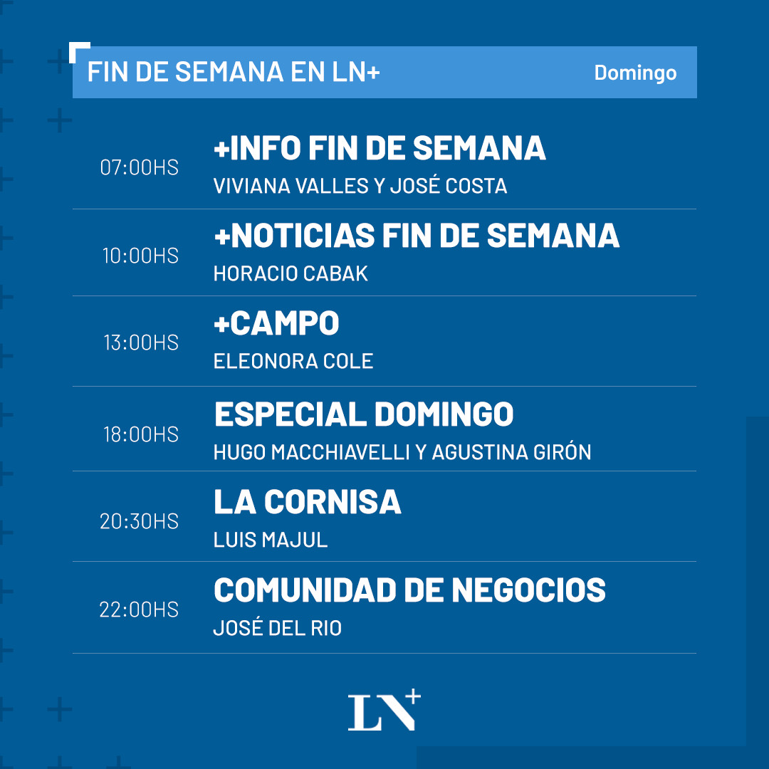 ✨ Domingo en LN+. Todo el día la mejor información junto a un gran equipo de periodistas.