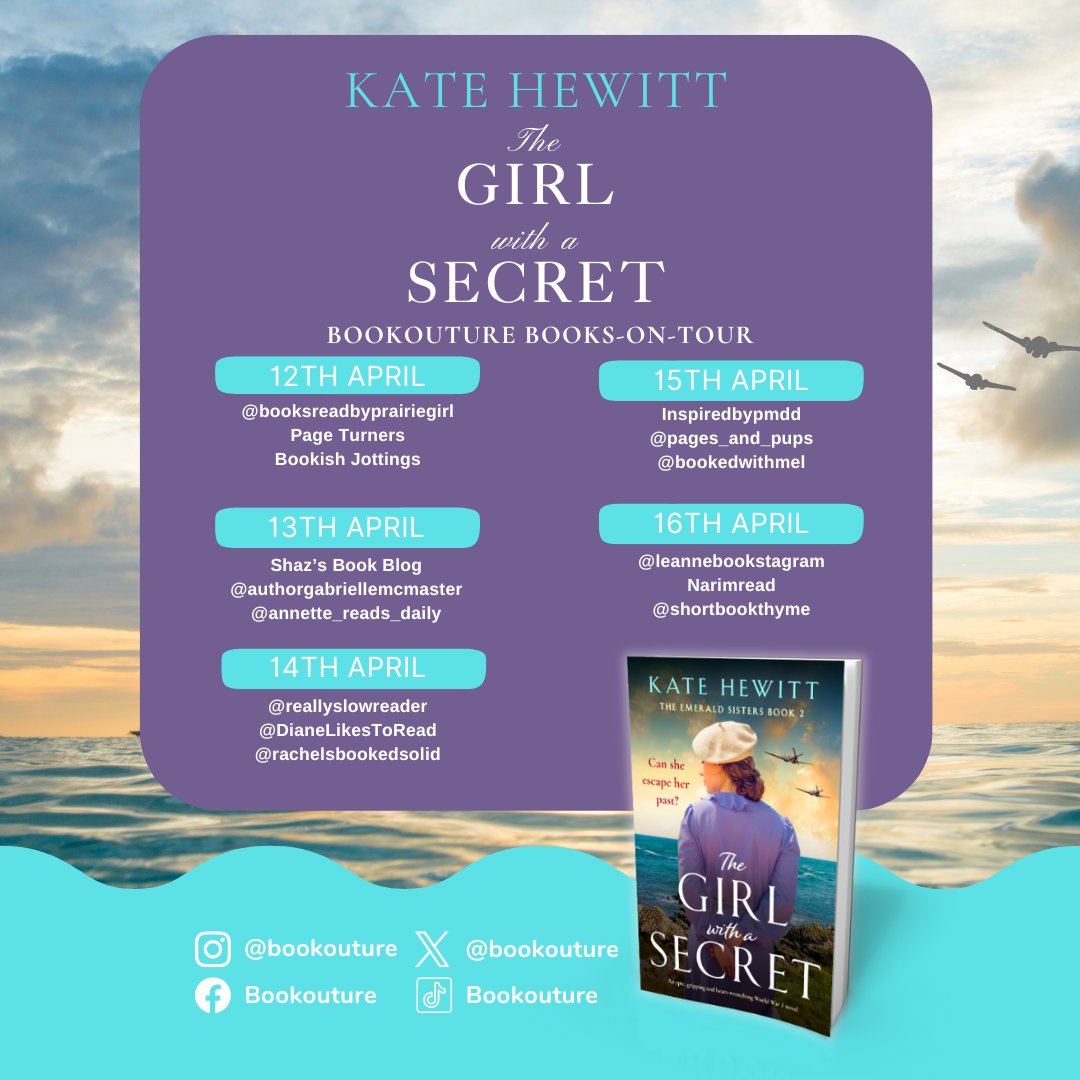 Spend the weekend engrossed in the latest #HistoricalFiction novel by @author_kate #TheGirlwithaSecret published by @bookouture. Read the @BookishJottings review here: bookishjottings.com/2024/04/12/the… @sarahhardy681