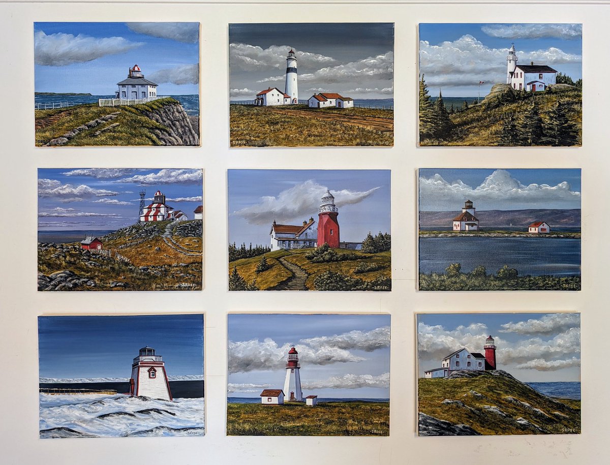 I have added more paintings of Newfoundland and Labrador Lighthouses to my gallery!