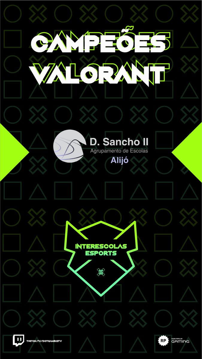 E por fim, Alijó quis voltar, mas em grande, e fechou não um, mas dois títulos também quando venceu o campeonato de Valorant!

#EsportsEscolares