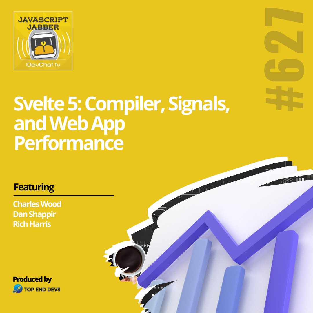 Check out this week's episode of #JavaScriptJabber with Rich Harris #𝗝𝗦𝗝: Svelte 5: Compiler, Signals, and Web App Performance rfr.bz/tl6nhvx