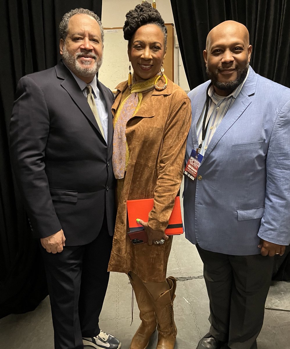 With my academic mentors @MichaelEDyson and Professor Kimberlé Crenshaw @sandylocks