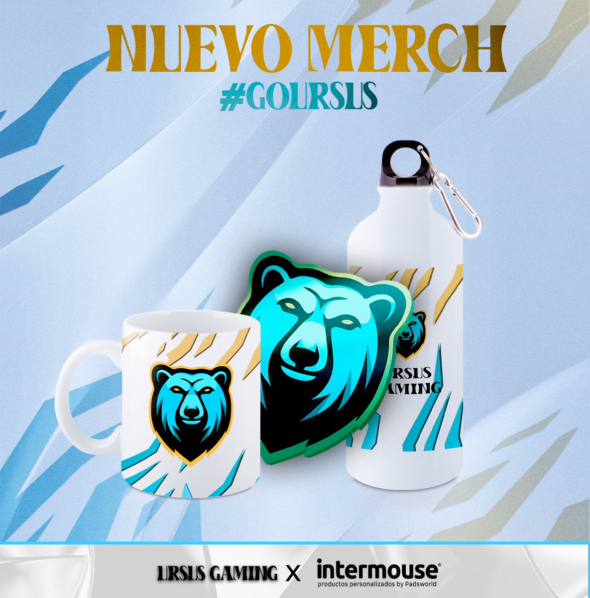 UrsusGaming_'s tweet image. 🤝🏽 || 𝐒𝐏𝐎𝐍𝐒𝐎𝐑

Presentamos, en colaboración con @IntermouseProm, nuestro nuevo merch 🫂

• Taza ☕
• Botella 💧
• Alfombrilla 🖱️

🛍️ empresas.intermouse.com/277-ursus-gami…

#GoUrsus 🐻