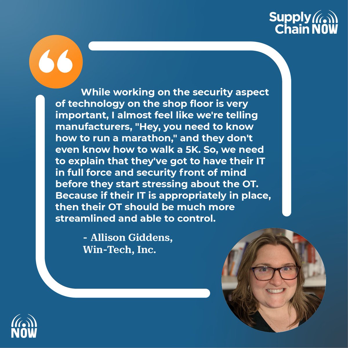 Uncover cybersecurity & manufacturing on SCN, partnered with @Microsoft. Hosts @ScottWLuton & @Kevin_Jackson, along with guest Allison Giddens of @WinTechInc, share insights on protecting your operations. #MSFTAmbassador #MicrosoftxNOW2024 🎧: bit.ly/3vlaQcP