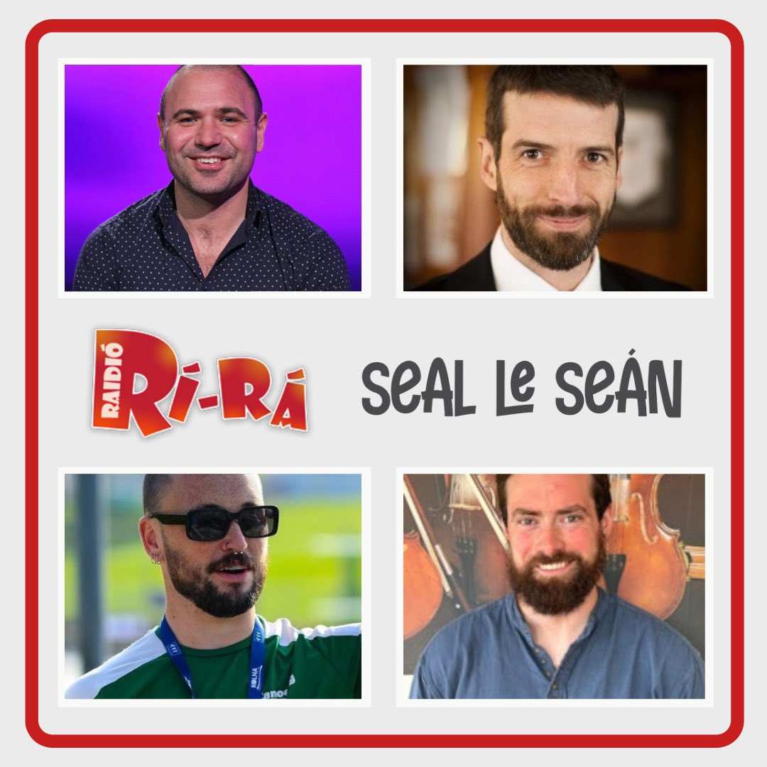 Seal le Seán ar @raidiorira maidin amárach 10-12 rrr.ie 🪧 @FeilimMac 🛶 Oisín Ó Fearghaíl 📚 @DubhanL 📈 @ciaranmacanbhaird @FiontarGaeilge Bígí linn!